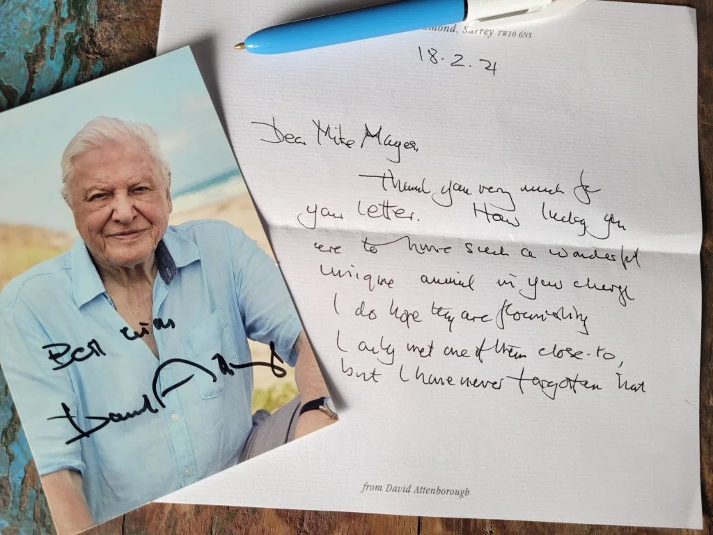 Letter from David Attenborough